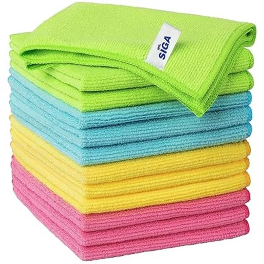 Microfiber Cleaning Cloth,Pack of 12,Size:12.6